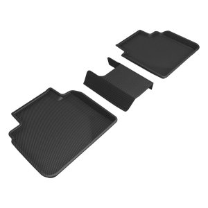 Honda Accord Floor Mats - Rear - 3D MAXpider - Kagu - Black - `23-`24